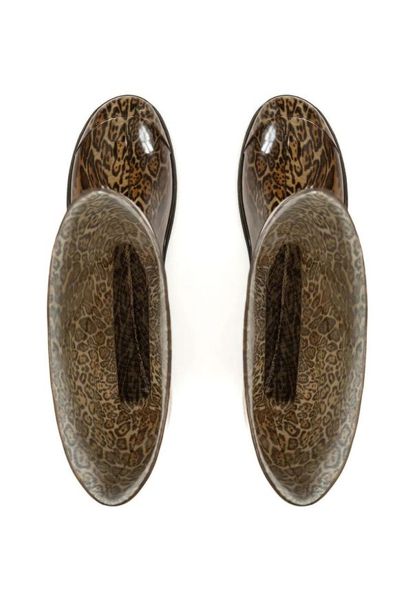 OLDCOM - Buty Oldcom Cizme De Cauciuc Lungi Color Leopard Print, Kobiety. Kolor: wielokolorowy. Materiał: materiał. Wzór: nadruk