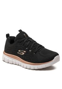 skechers - Skechers Sneakersy 12615/BKGD Czarny. Kolor: czarny. Materiał: materiał #3