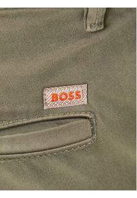 BOSS Chinosy 50510933 Zielony Slim Fit. Kolor: zielony. Materiał: bawełna #5