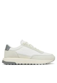 Calvin Klein Sneakersy Low Top Lace Up Repreve Mix HM0HM01714 Biały. Kolor: biały. Materiał: skóra