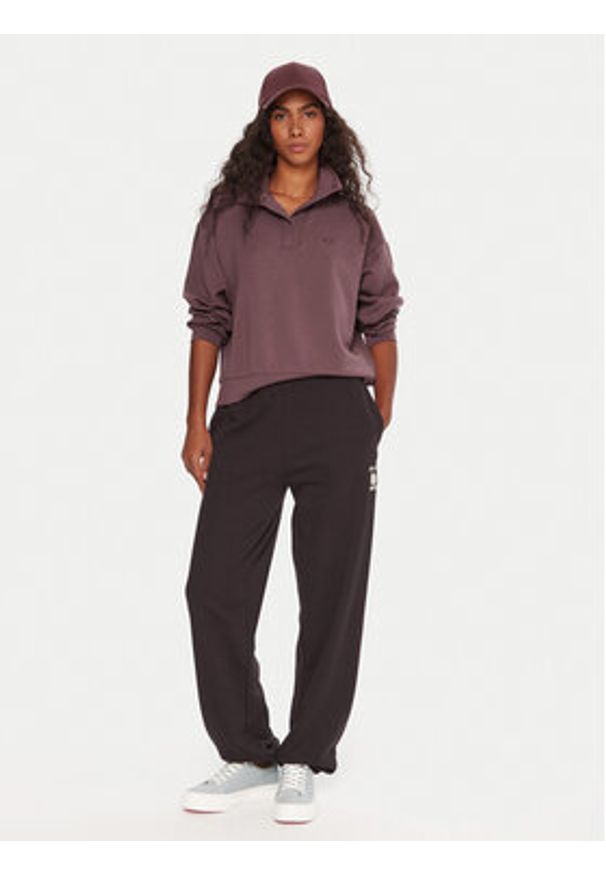 Roxy Bluza Rise & Vibe Sweet ERJFT05012 Fioletowy Relaxed Fit. Kolor: fioletowy. Materiał: syntetyk