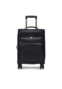 Guess Walizka kabinowa Norom Travel TWSN90 91983 Czarny. Kolor: czarny. Materiał: skóra