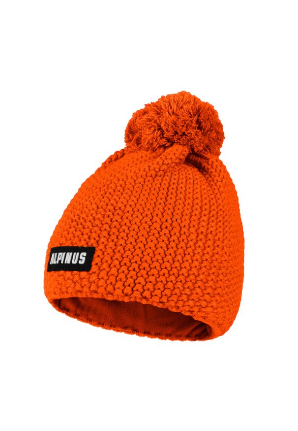 Czapka trekkingowa dla dorosłych Alpinus Mutenia Hat. Kolor: pomarańczowy. Materiał: wełna. Styl: sportowy