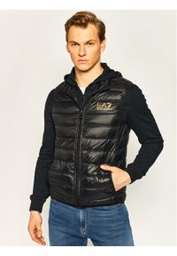 EA7 Emporio Armani Kamizelka 8NPQ01 PN29Z 0208 Czarny Regular Fit. Kolor: czarny. Materiał: syntetyk