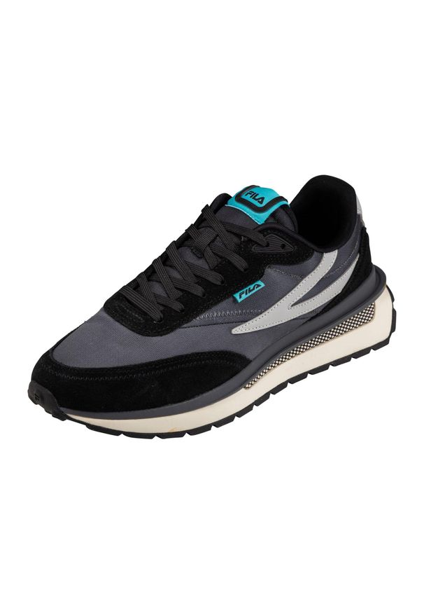 Buty do chodzenia męskie Fila Reggio. Kolor: czarny. Materiał: skóra, tkanina, zamsz, materiał, syntetyk. Sport: turystyka piesza