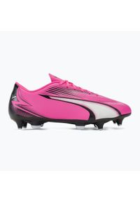 Męskie buty piłkarskie Puma Ultra Play Mxsg różowe. Kolor: różowy. Materiał: syntetyk. Sport: piłka nożna #2