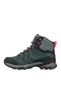 Buty trekkingowe damskie CMP MELNICK MID zamszowe wodoodporne. Kolor: czarny, zielony, wielokolorowy. Materiał: zamsz