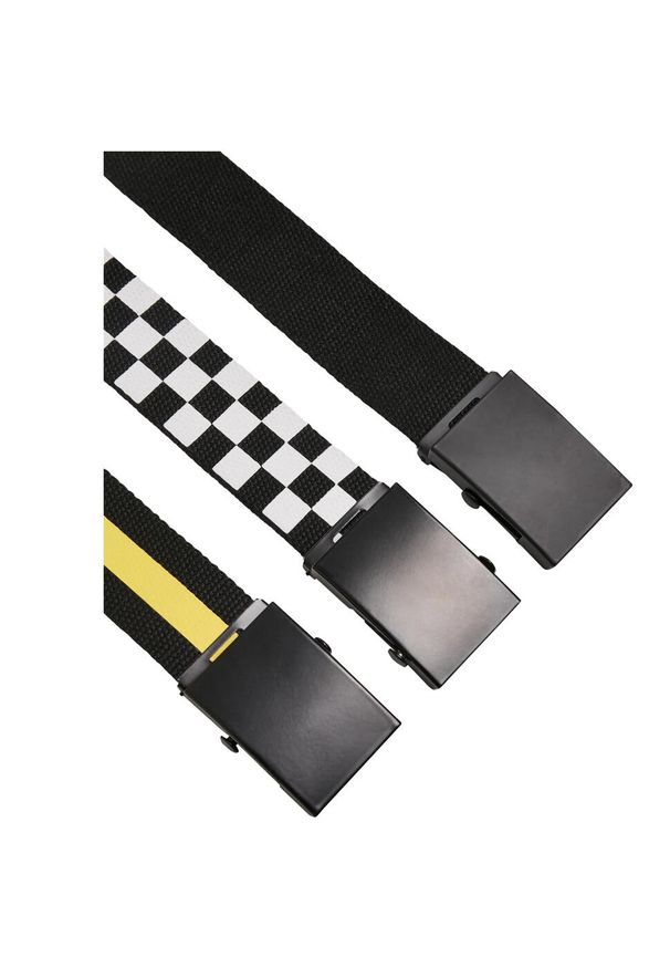 Urban Classics - Pas Trio (zestaw 3 Sztuk). Kolor: żółty, biały, wielokolorowy, czarny