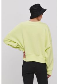 adidas Originals Bluza damska gładka. Kolor: żółty. Wzór: gładki #5