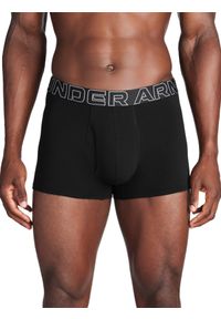 Bielizna treningowa męska (3-pack) Under Armour M UA Perf Cotton 3in - czarna. Kolor: czarny. Materiał: bawełna, tkanina, materiał #1