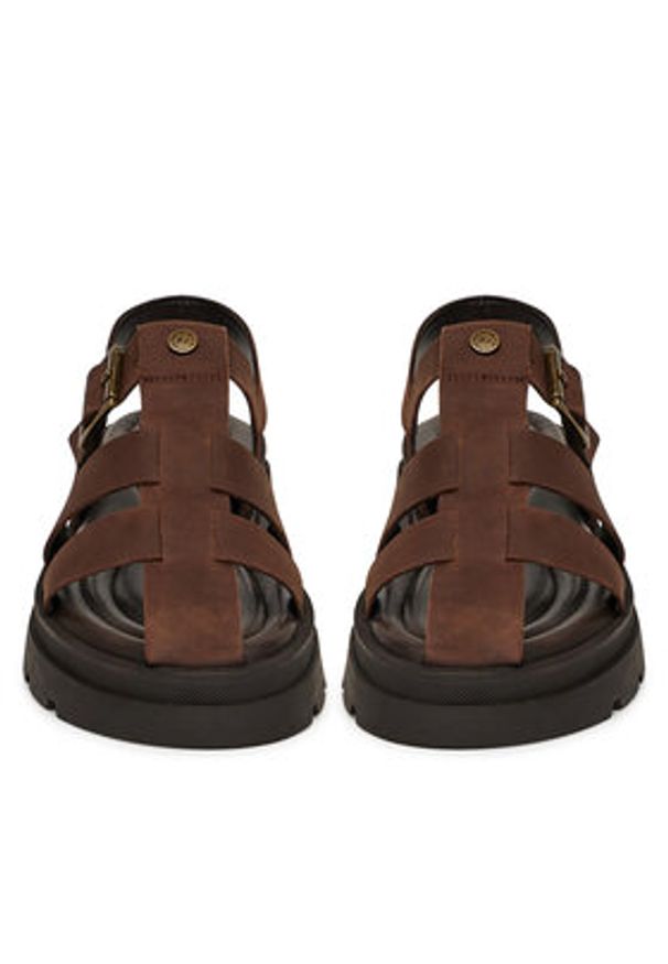 Beverly Hills Polo Club Sandały WI34-HARPER-02 Brązowy. Kolor: brązowy. Materiał: nubuk, skóra