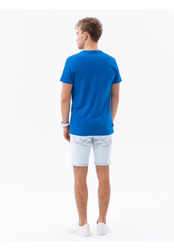 Niebieski t-shirt Ombre Clothing