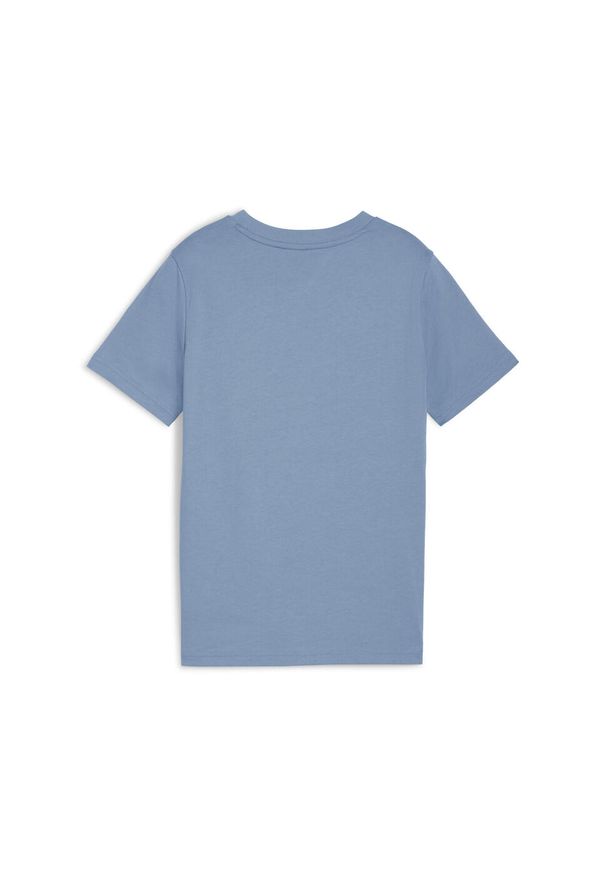 Puma - Młodzieżowa koszulka z grafiką sneakersów PUMA Cool Blue. Kolor: niebieski. Sport: joga i pilates