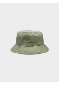 outhorn - Kapelusz bucket hat męski - miętowy. Kolor: miętowy. Materiał: bawełna, tkanina. Sezon: lato #1