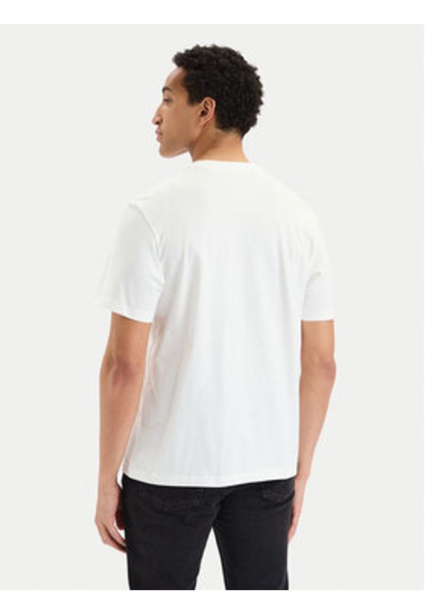 Calvin Klein T-Shirt SS 20s EU LV04LG813G Biały Regular Fit. Kolor: biały. Materiał: bawełna