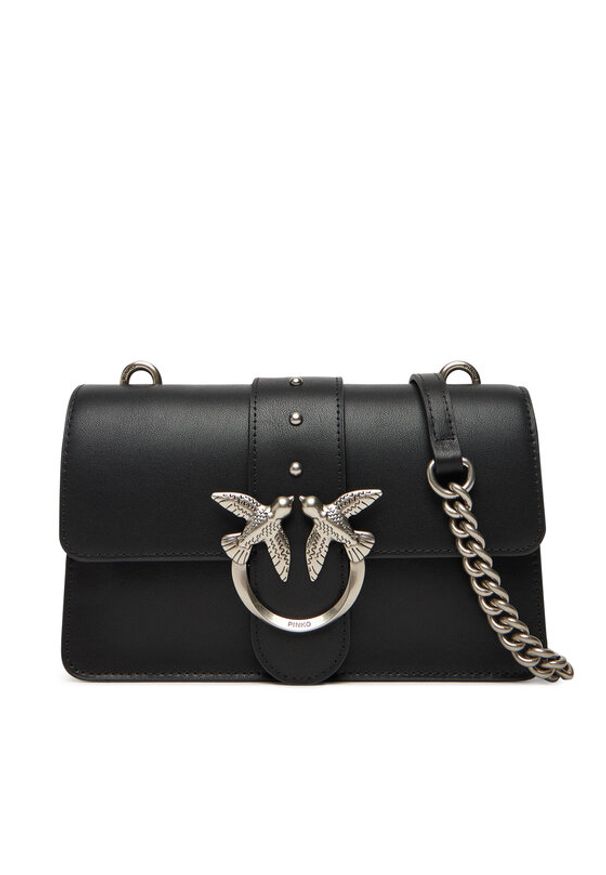 Pinko - PINKO Torebka Love One Mini ST.CL Al 25-26 PLTT 105856 A0F1 Czarny. Kolor: czarny. Materiał: skórzane