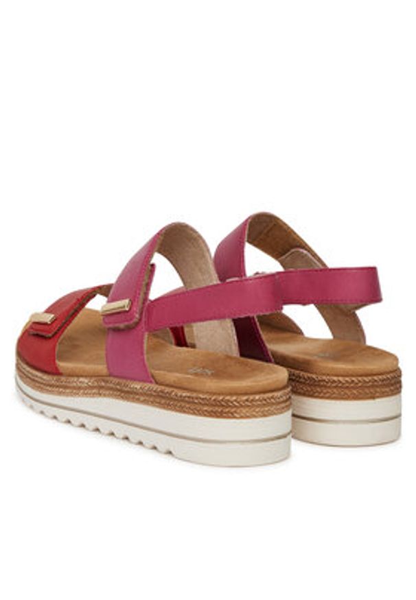 Remonte Sandały D0Q59-31 Różowy. Kolor: różowy. Materiał: syntetyk, materiał