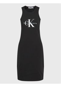 Calvin Klein Jeans Sukienka codzienna J20J221207 Czarny Regular Fit. Okazja: na co dzień. Kolor: czarny. Materiał: bawełna. Typ sukienki: proste. Styl: casual #1