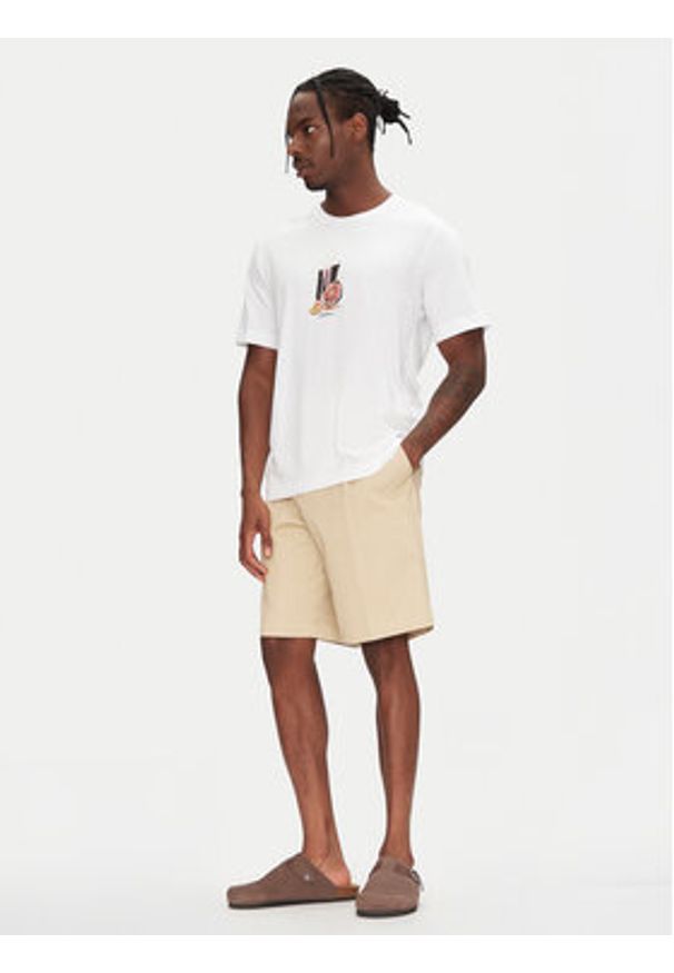 Jack & Jones T-Shirt Varenna 12273162 Biały Regular Fit. Kolor: biały. Materiał: bawełna