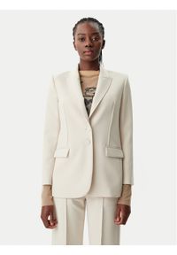 Patrizia Pepe Marynarka 8S0525/A533-B814 Beżowy Regular Fit. Kolor: beżowy. Materiał: syntetyk #1