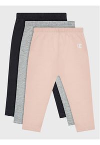 Champion Komplet 3 par legginsów 404506 Kolorowy Slim Fit. Materiał: bawełna. Wzór: kolorowy