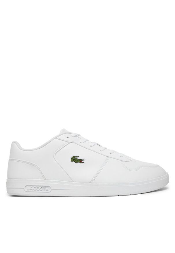 Lacoste Sneakersy T-BASE 48SMA0114-21G Biały. Kolor: biały. Materiał: skóra