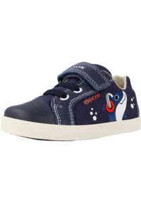 Geox - Buty GEOX B KILWI BOY C Niebieski. Kolor: niebieski. Materiał: tkanina, skóra. Sport: turystyka piesza