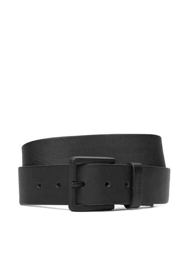 Hugo Pasek Męski Gionios 50385724 10207077 01 Czarny. Kolor: czarny. Materiał: skóra