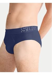 Sloggi Slipy 10215471 Granatowy. Kolor: niebieski. Materiał: bawełna #4