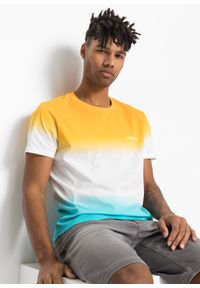bonprix - T-shirt w cieniowanym kolorze. Kolor: pomarańczowy