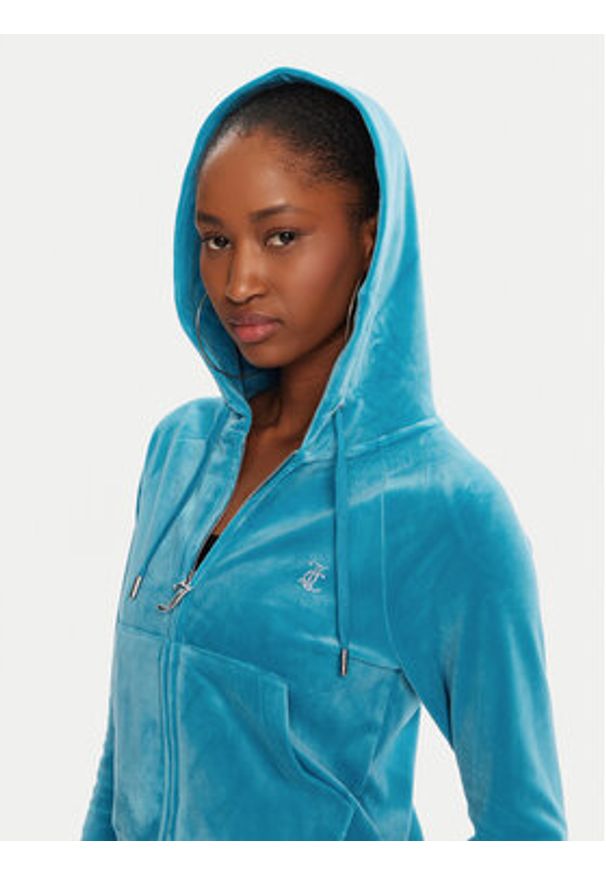 Juicy Couture Bluza Madison JCWA122001 Niebieski Slim Fit. Kolor: niebieski. Materiał: syntetyk
