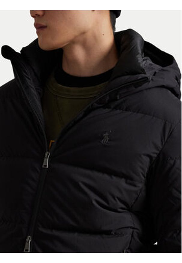 Polo Ralph Lauren Kurtka puchowa 710967773003 Czarny Regular Fit. Typ kołnierza: polo. Kolor: czarny. Materiał: syntetyk