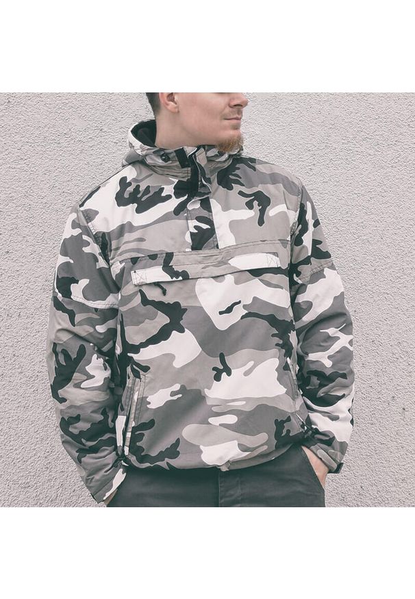 Kurtka kangurka męska Brandit Zimowa Windbreaker Urban (Metro). Kolor: czarny, biały, brązowy, wielokolorowy. Sezon: zima. Styl: sportowy