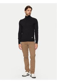 U.S. Polo Assn. Golf MUP3798 Czarny Slim Fit. Typ kołnierza: golf, polo. Kolor: czarny. Materiał: bawełna #3