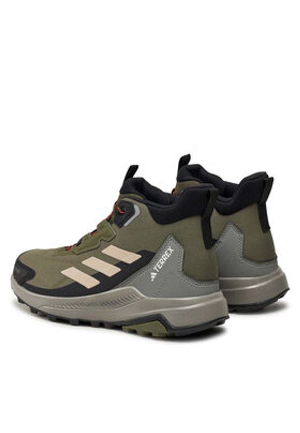 Adidas - adidas Trekkingi Terrex Anylander Mid Rain.Rdy ID0897 Zielony. Kolor: zielony. Materiał: materiał, mesh. Model: Adidas Terrex. Sport: turystyka piesza