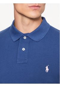 Polo Ralph Lauren Polo 710536856368 Granatowy Slim Fit. Typ kołnierza: polo. Kolor: niebieski. Materiał: bawełna