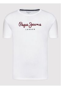 Pepe Jeans T-Shirt Eggo PM508208 Biały Regular Fit. Kolor: biały. Materiał: bawełna #3