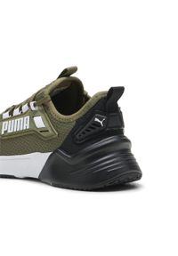 Puma - Młodzieżowe buty do biegania Retaliate 3 PUMA Olive White Black Green. Kolor: zielony, biały, czarny, wielokolorowy