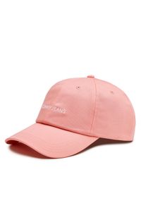 Czapka z daszkiem Tommy Jeans. Kolor: różowy #1