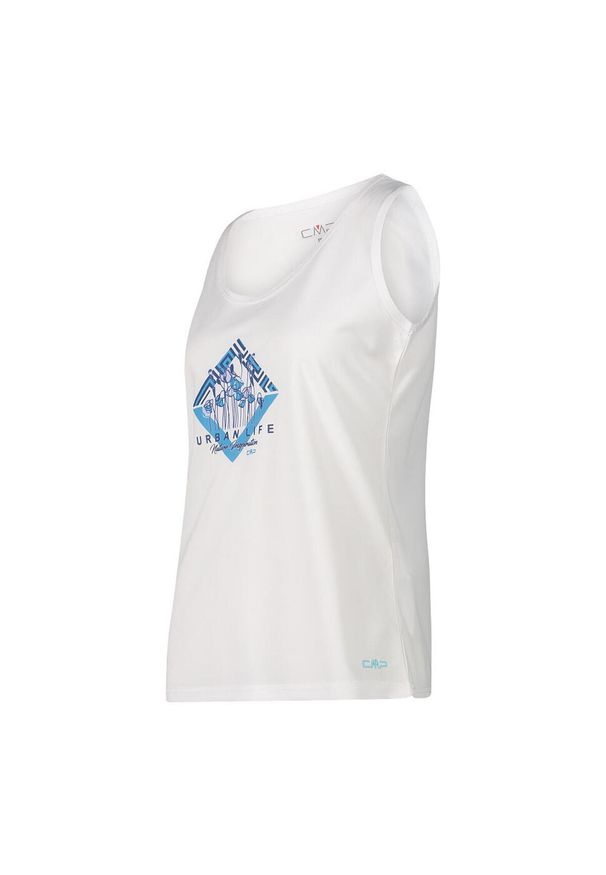 Damski tank top CMP. Kolor: biały. Długość rękawa: bez rękawów