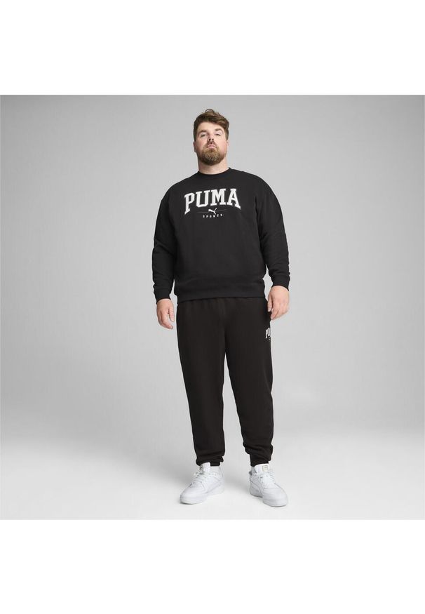 Puma - Męska bluza PUMA SQUAD PUMA Black. Kolor: czarny. Materiał: guma, zamsz. Wzór: aplikacja. Sport: fitness