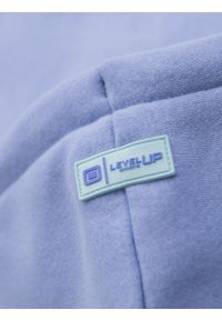 Ombre Clothing - Dresowa bluza unisex z kapturem i kieszeniami – lawendowa V9 OU-SNBC-0105 - XL/XXL. Okazja: na co dzień. Typ kołnierza: kaptur. Kolor: fioletowy. Materiał: dresówka. Wzór: aplikacja. Styl: casual #7