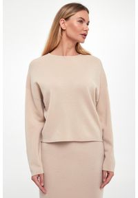 Marella - Sweter damski wełniany Grinta MARELLA MONOCHROME. Materiał: wełna