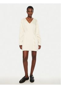 Herskind Sukienka koktajlowa Yasmin 5460185 Écru Slim Fit. Materiał: syntetyk. Styl: wizytowy #3