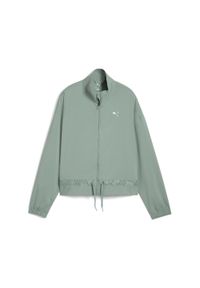 Puma - Damska kurtka LACE PUMA Green Moon. Typ kołnierza: kaptur. Kolor: zielony. Sport: turystyka piesza #1