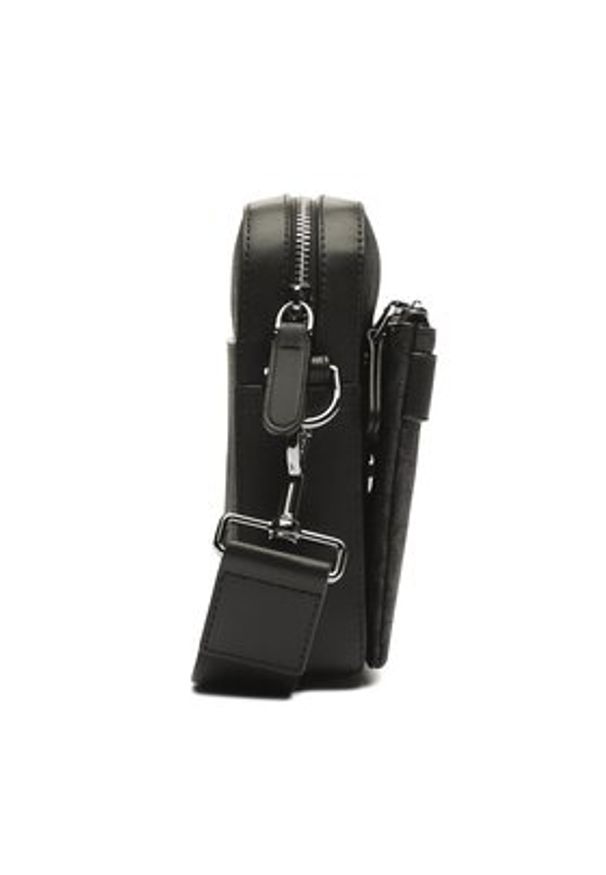 Michael Kors Saszetka Hudson 33F3LHDC5B Czarny. Kolor: czarny. Materiał: skóra