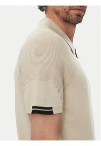 BOSS Polo K_Perform-Max_Pl 50537146 Beżowy Slim Fit. Typ kołnierza: polo. Kolor: beżowy. Materiał: bawełna