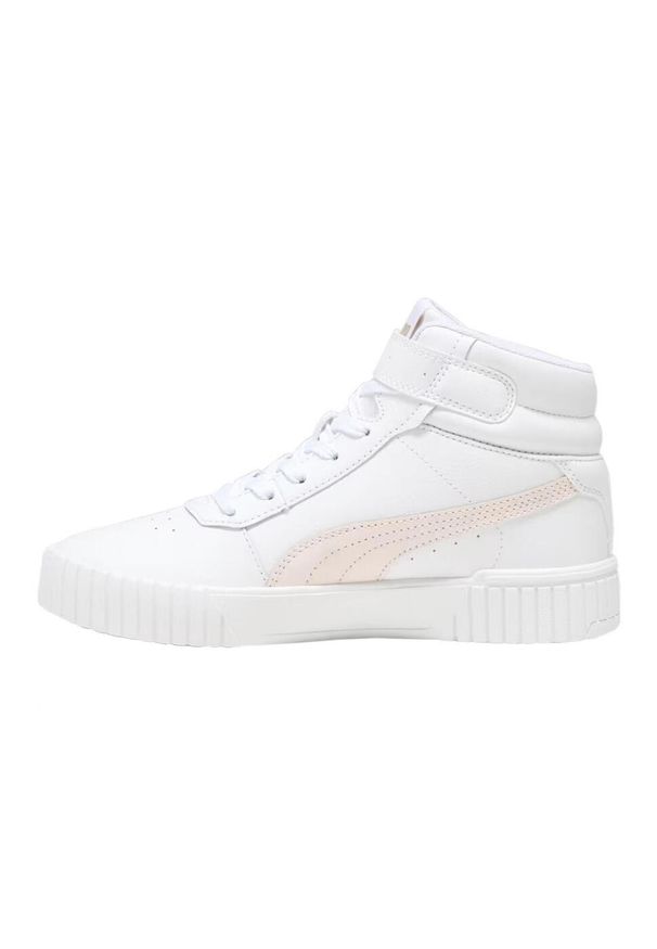 Puma - Buty Za Kostkę Womens/Ladies Carina 2.0 Leather Mid Cut. Wysokość cholewki: za kostkę. Kolor: biały. Styl: sportowy