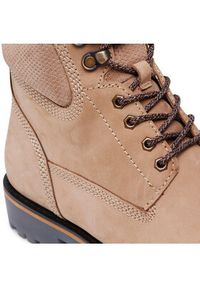 Badura Trapery MI08-BOWER-01 Beżowy. Kolor: beżowy. Materiał: skóra, nubuk #4