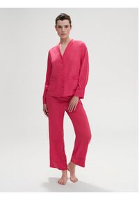 Simone Pérèle Spodnie piżamowe Songe 18S660 Różowy Comfort Fit. Kolor: różowy. Materiał: wiskoza #6